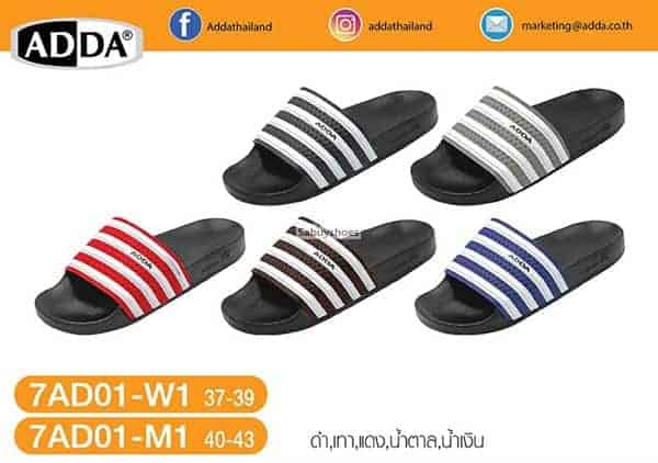 ADDA รองเท้าแตะ รองเท้าลำลอง แบบสวม รุ่น 7AD01