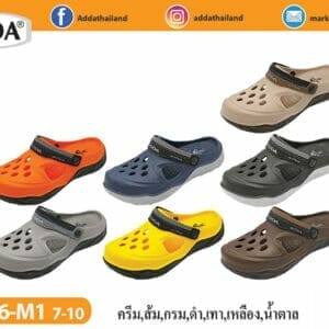 รองเท้าแตะ รองเท้าลำลอง แบบสวมหัวโต รุ่น แอ๊ดด้า - 5TD36