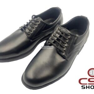 รองเท้าคัทชูชายผูกเชือก 5 รู ยี่ห้อ CSB รุ่น CM668 สีดำ