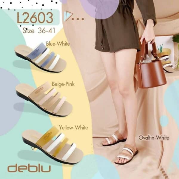 รองเท้าแตะสวมหญิง deblu เดอบลู L2603