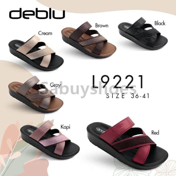 รองเท้าสวมหญิงพื้นนิ่ม deblu เดอบลู L9221