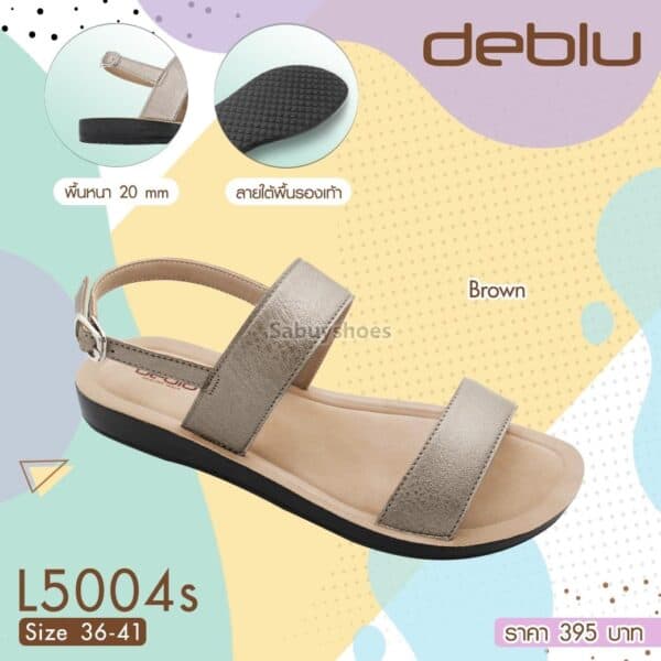 รองเท้าแตะหญิงรัดส้น DEBLU รุ่น L5004S - Image 3