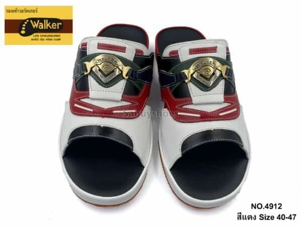 รองเท้า วอคเกอร์ M4912 สีดำ แดง  Walker ของแท้ 100% - Image 8