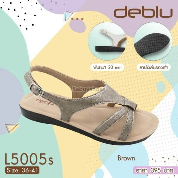 รองเท้าแตะหญิงรัดส้น DEBLU รุ่น L5005S - Image 3