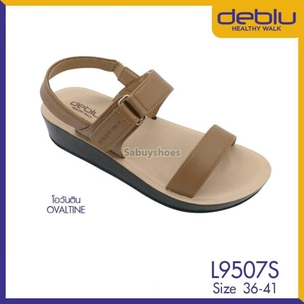 รองเท้าแตะหญิงรัดส้น DEBLU รุ่น L9507S รุ่น "Krish คริส " นุ่มสบาย มีความเบาและทนทาน - Image 12