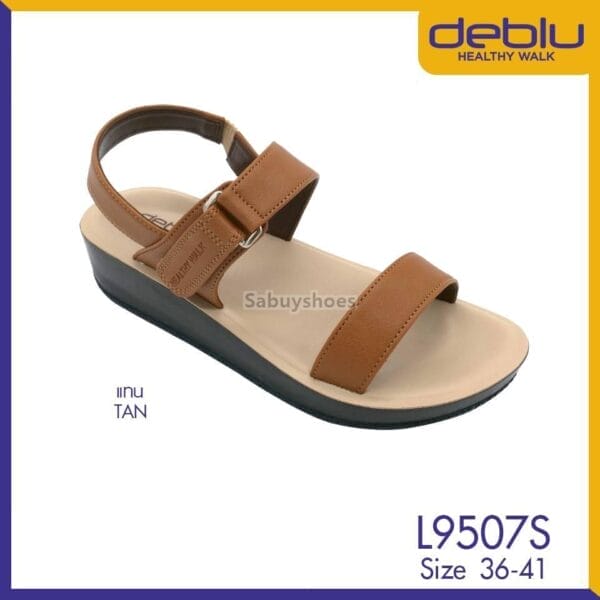 รองเท้าแตะหญิงรัดส้น DEBLU รุ่น L9507S รุ่น "Krish คริส " นุ่มสบาย มีความเบาและทนทาน - Image 8