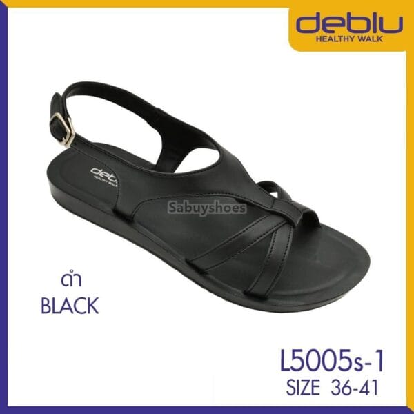 รองเท้ารัดส้น Deblu เดอบลู รุ่น L5005s-1 ไซส์ 36-41 น้ำหนักเบา พื้นนุ่มใส่สบาย - Image 2