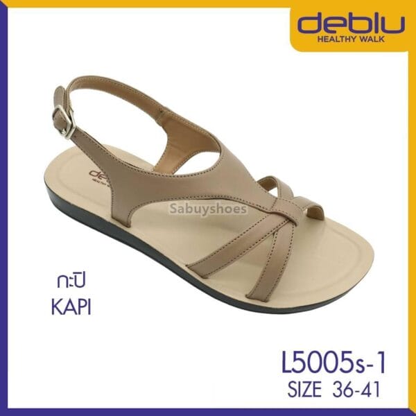 รองเท้ารัดส้น Deblu เดอบลู รุ่น L5005s-1 ไซส์ 36-41 น้ำหนักเบา พื้นนุ่มใส่สบาย - Image 7