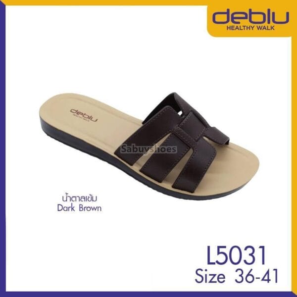 รองเท้าแตะเดอบลู Deblu แบบสวม รุ่น L5031 พื้นนุ่ม เบา ใส่สบาย - Image 4