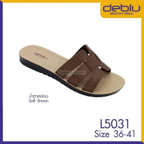 รองเท้าแตะเดอบลู Deblu แบบสวม รุ่น L5031 พื้นนุ่ม เบา ใส่สบาย - Image 8