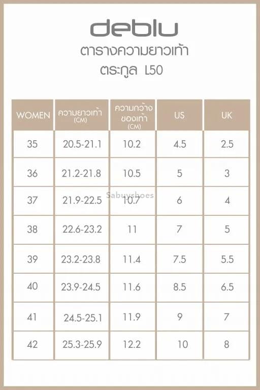 รองเท้าแตะเดอบลู Deblu แบบสวม รุ่น L5031 พื้นนุ่ม เบา ใส่สบาย - Image 12
