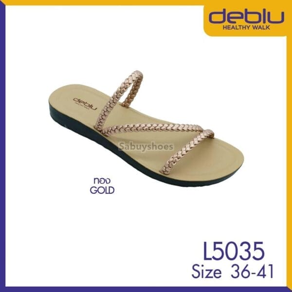 รองเท้าแตะเดอบลู Deblu แบบสวม รุ่น L5035 พื้นนุ่ม เบา ใส่สบาย - Image 6