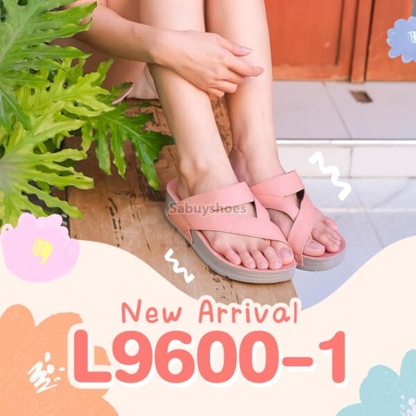 รองเท้าแตะ คีบโป้ง เดอบลู Deblu รุ่น L9600-1 พื้นสูง 1.5 นิ้ว - Image 5