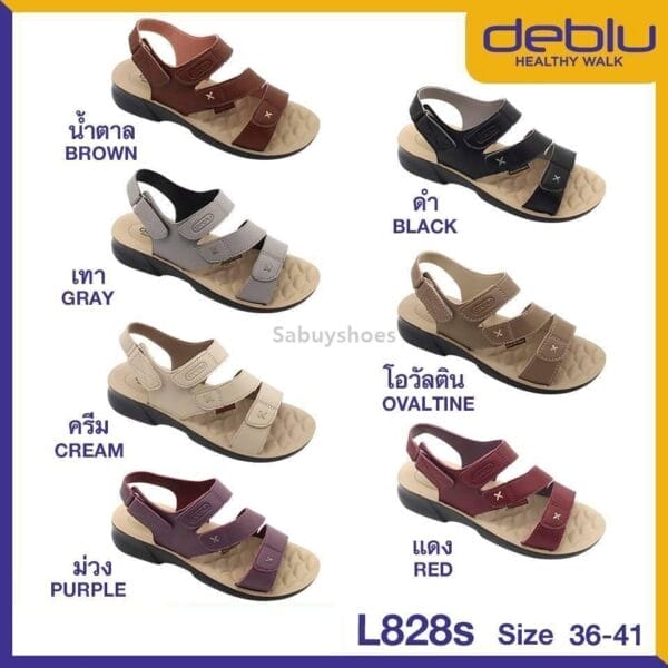 รองเท้าผู้หญิงรัดส้น DEBLU เดอบลู รุ่น L828S